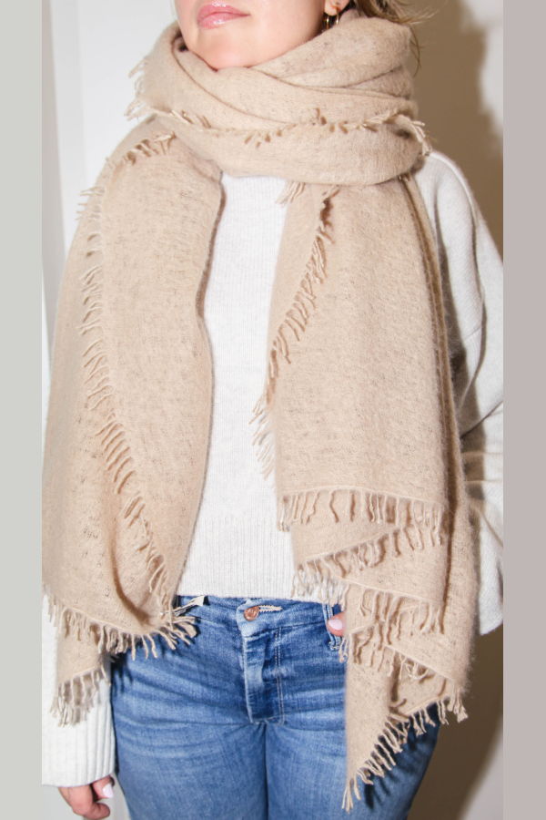 COMMUNITE Cashmere Felted Stole - Shifting Sand