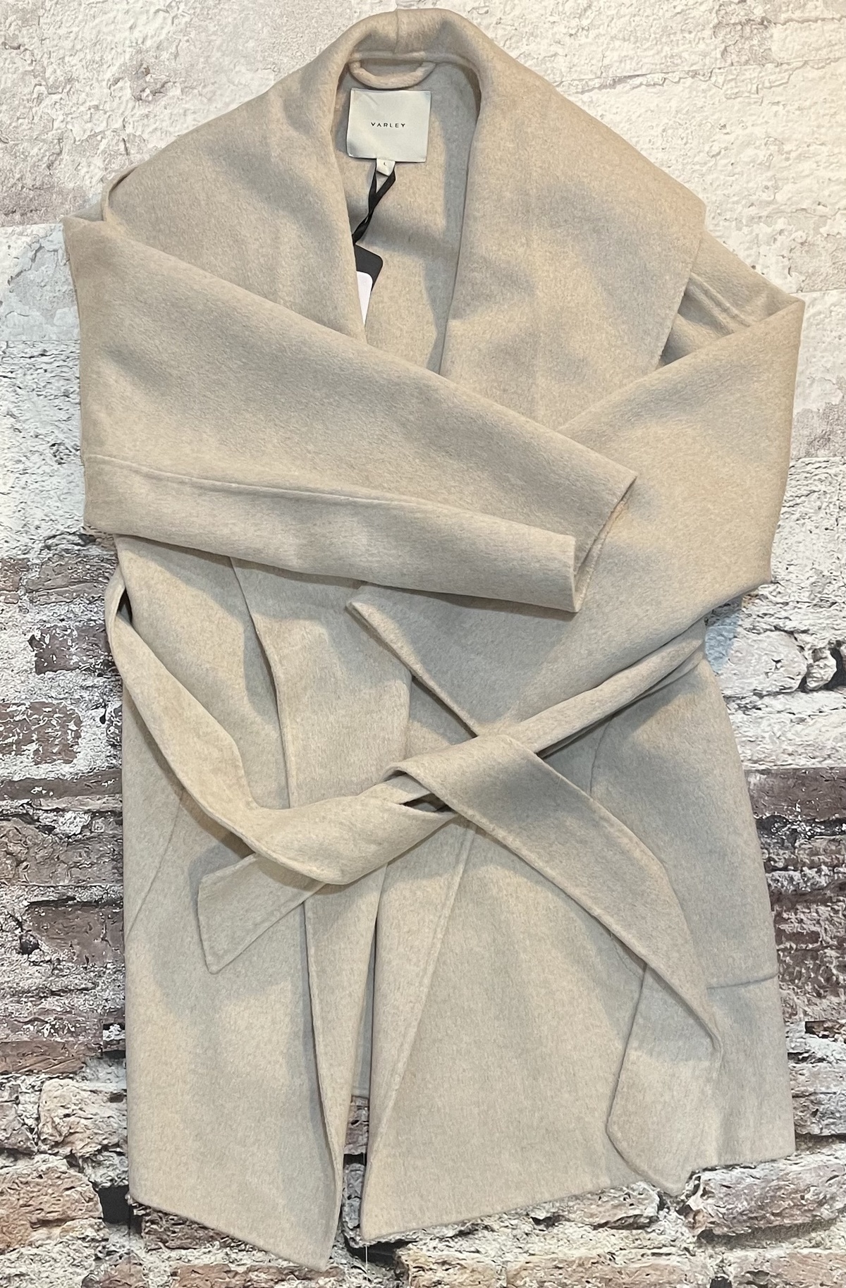 Varley Edgemere Wrap Jacket - Pumice Stone Marl - Image 1 of 1