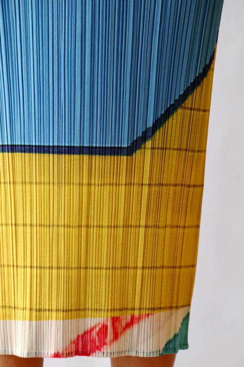 Pleats Please by Issey Miyake City Collage Dress