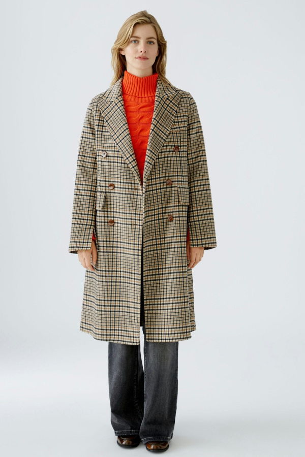 OUI FASHION Manteau Carreaux Coat