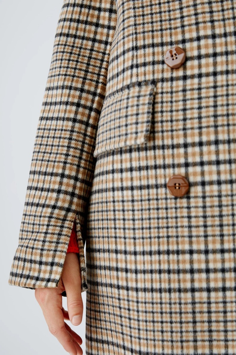 OUI FASHION Manteau Carreaux Coat