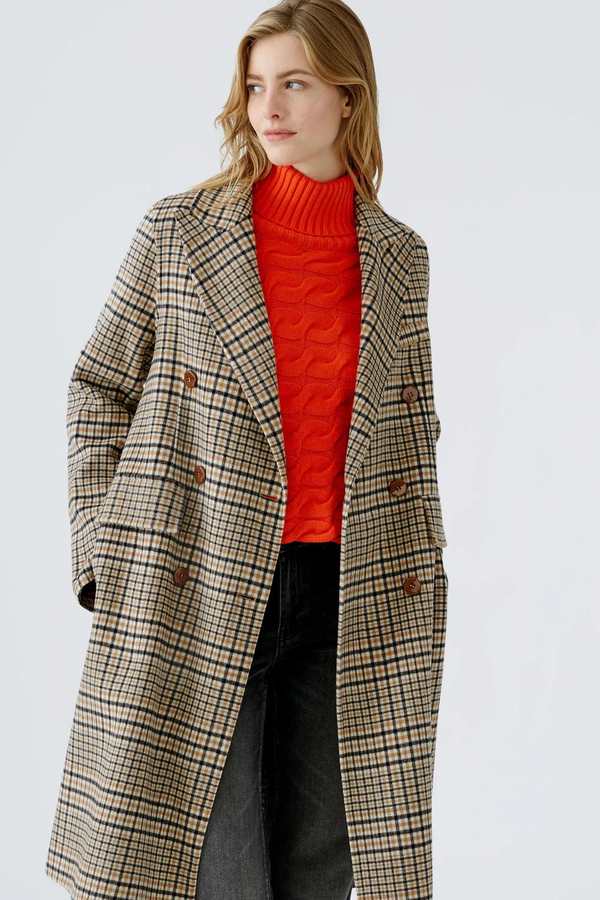 OUI FASHION Manteau Carreaux Coat