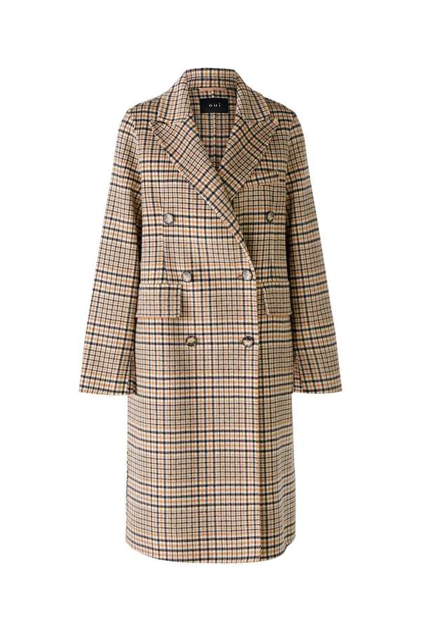 OUI FASHION Manteau Carreaux Coat