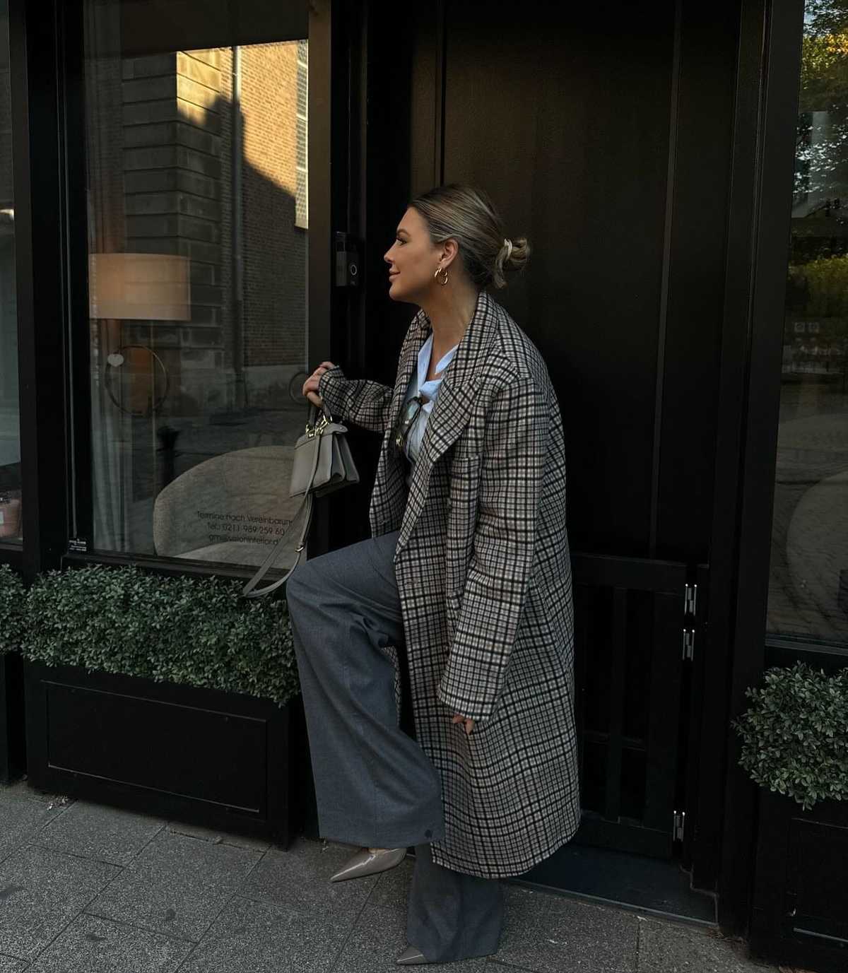 OUI FASHION Manteau Carreaux Coat - Image 11 of 16