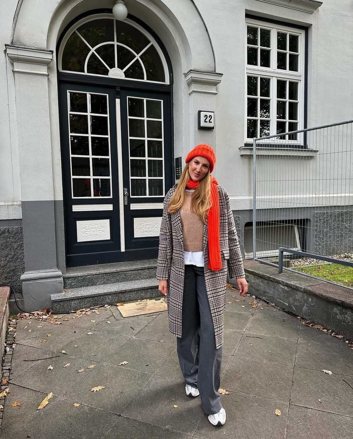 OUI FASHION Manteau Carreaux Coat - Image 16 of 16