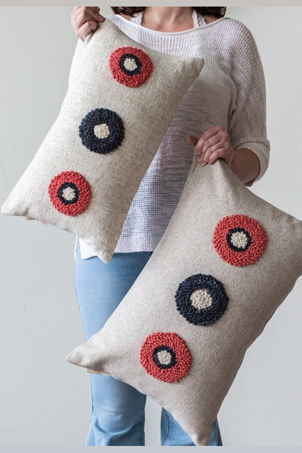 Kanju Interiors AfriScandi Circles Throw Pillow