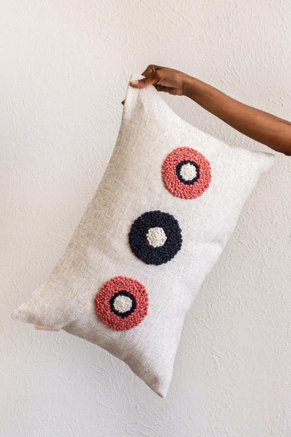 Kanju Interiors AfriScandi Circles Throw Pillow