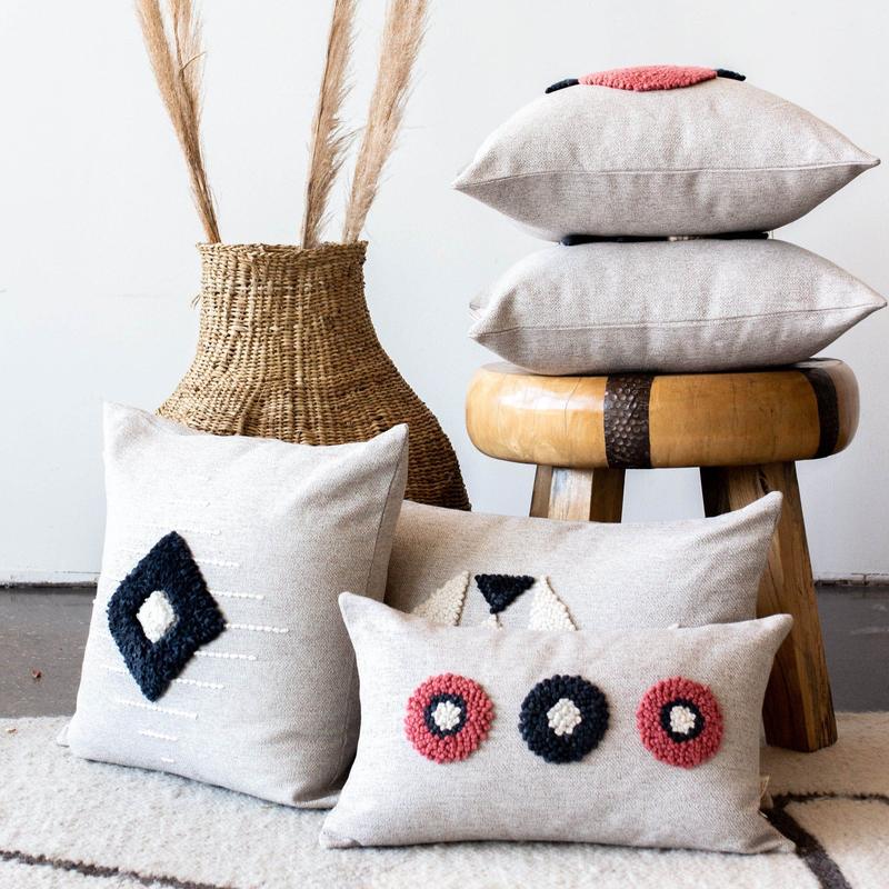 Kanju Interiors AfriScandi Circles Throw Pillow