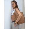Zanatany Concepts Caramel Raffia Tote Bag - Thumbnail 3