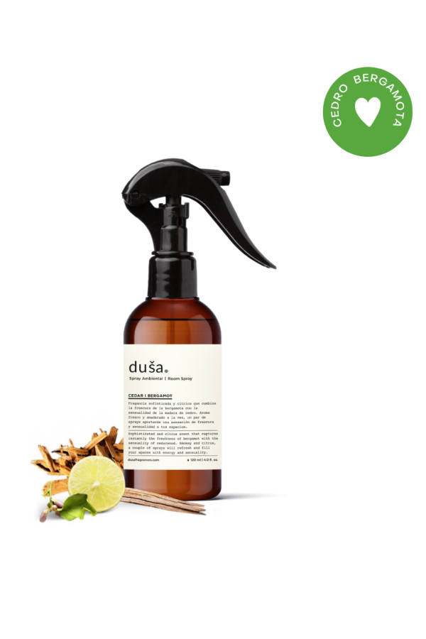 Dusa Fragrances Cedar Bergamot 4 fl oz Room & Linen Spray