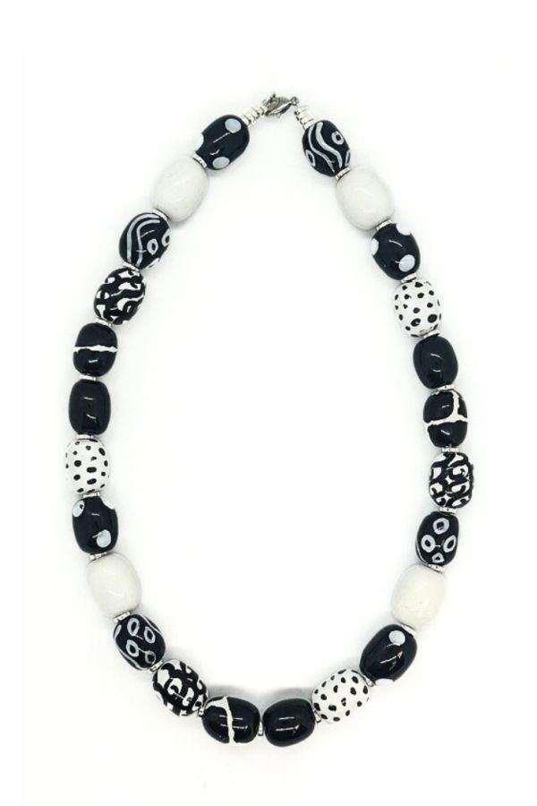 Kazuri Monochrome Symphony Necklace