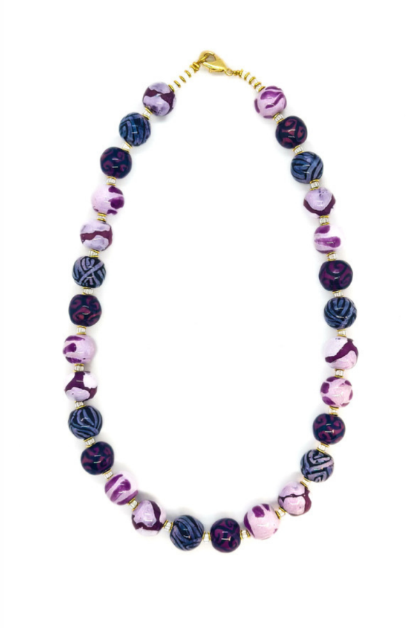 Kazuri Purple Match Necklace