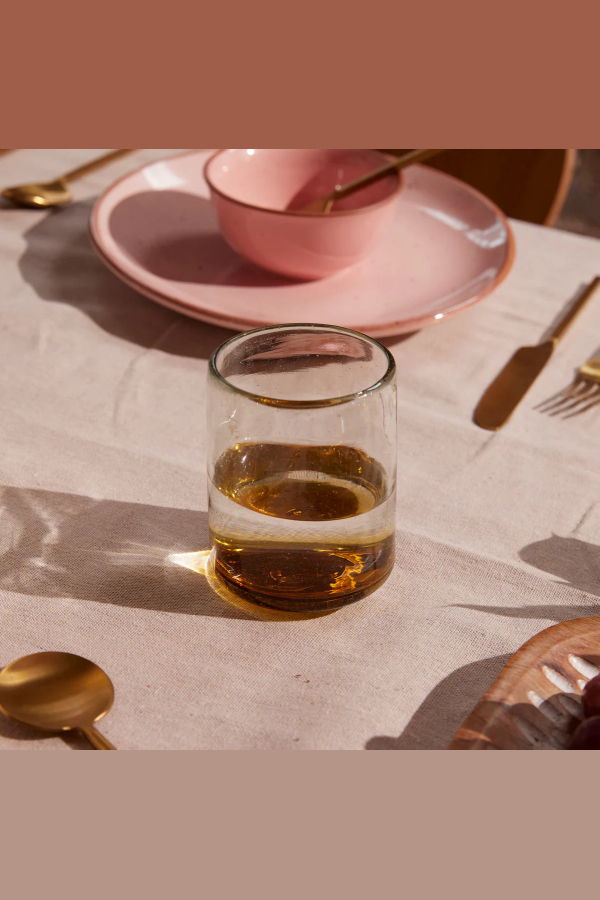 Meso Goods Sofia HB Ombre Effect Set of 4 Glass - Clear/Amber