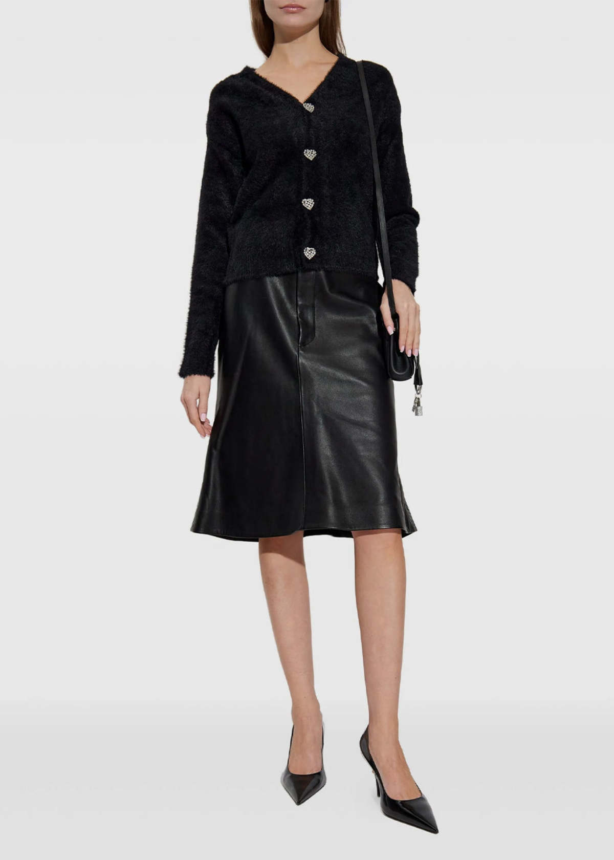 Balenciaga Fluffy Cardigan - Black - Image 2 of 4