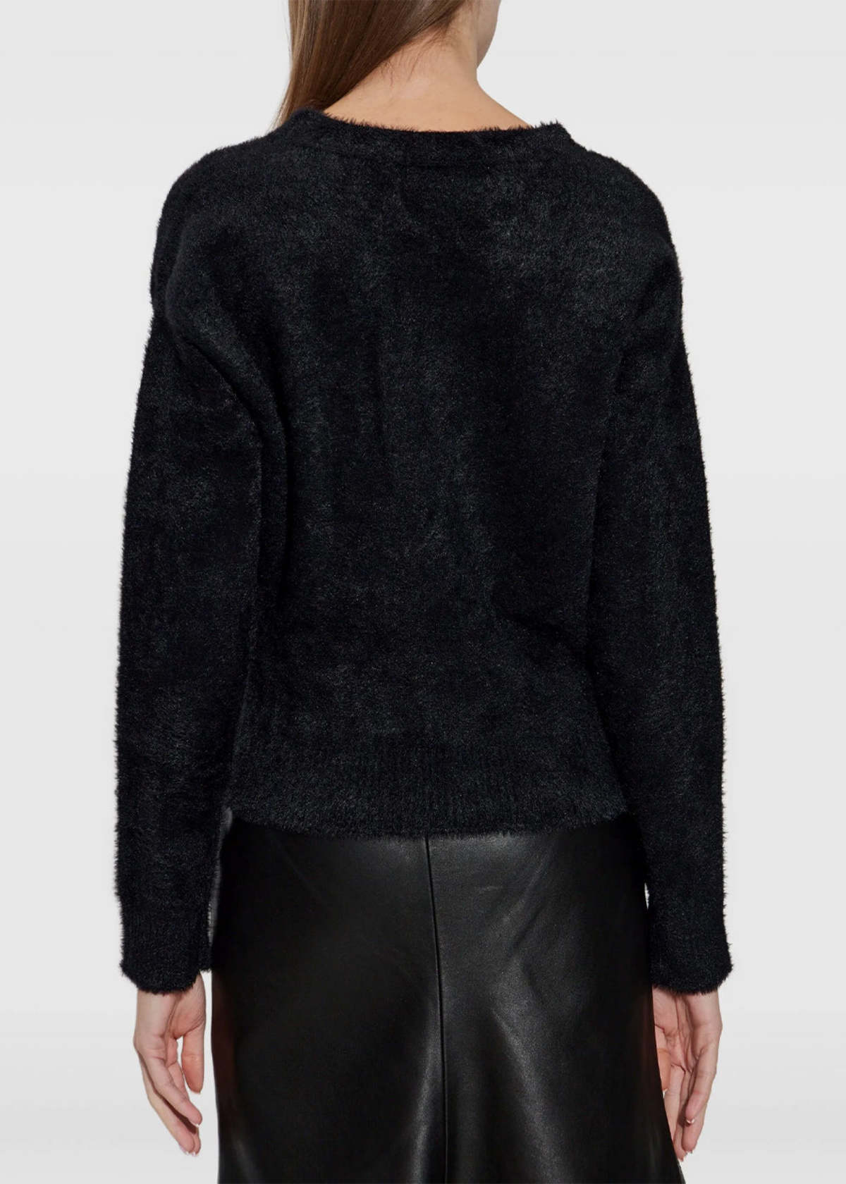 Balenciaga Fluffy Cardigan - Black - Image 4 of 4