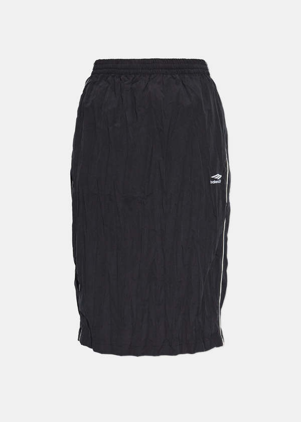 Balenciaga Fluid Peachy Tracksuit Dress - Black