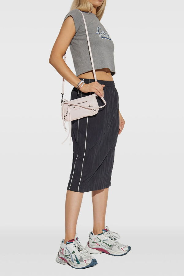 Balenciaga Fluid Peachy Tracksuit Dress - Black