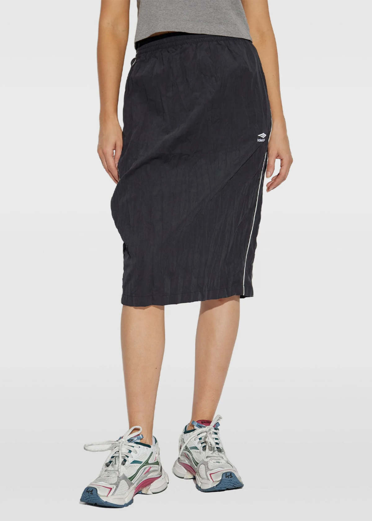 Balenciaga Fluid Peachy Tracksuit Dress - Black - Image 3 of 4