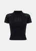 Balenciaga Nano BB Interlock Fitted Top - Black - Thumbnail 1