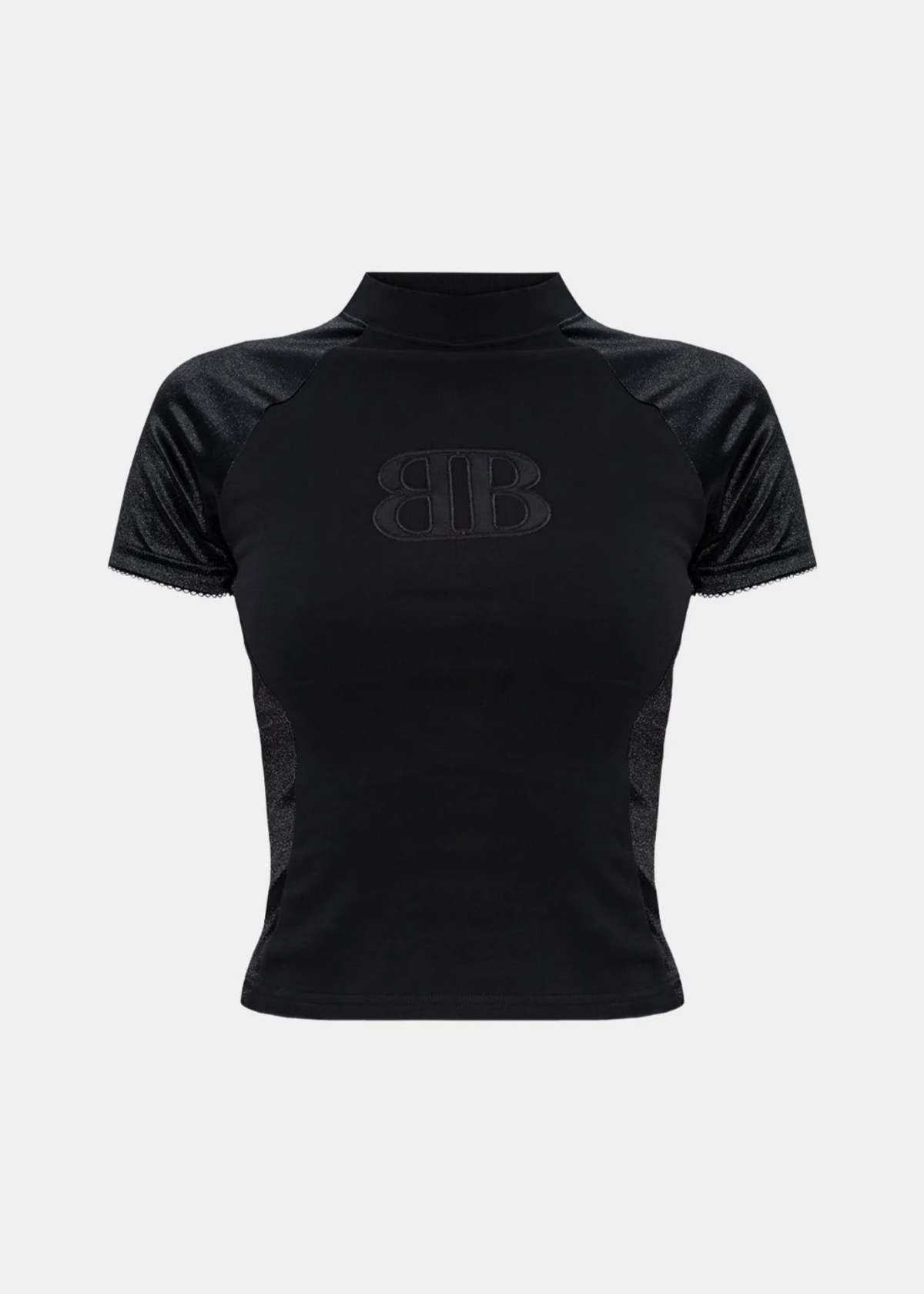 Balenciaga Nano BB Interlock Fitted Top - Black - Image 1 of 4