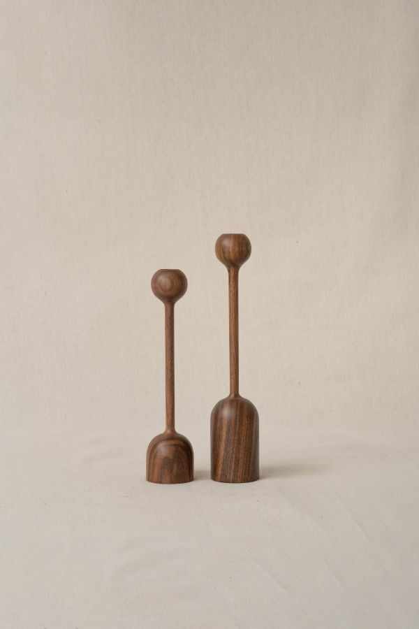 Pare Tulip Candlestick Holder Pair