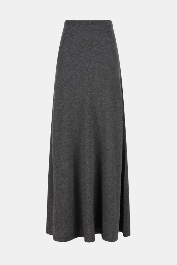 Balenciaga Dark Heather Grey Maxi Skirt