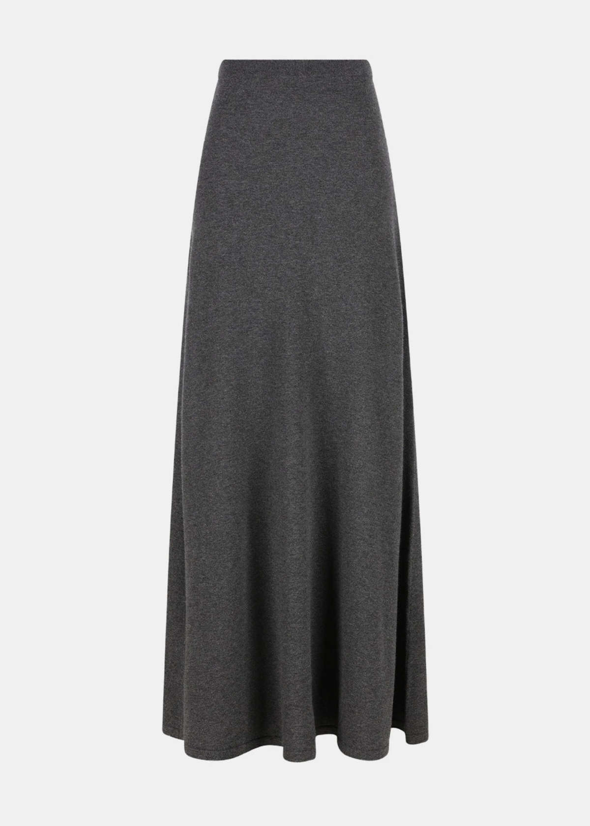 Balenciaga Dark Heather Grey Maxi Skirt - Image 1 of 2