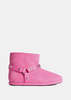 Balenciaga Alaska Soft Bootie Boots - Dark Pink/Silver - Thumbnail 1