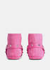 Balenciaga Alaska Soft Bootie Boots - Dark Pink/Silver - Thumbnail 3