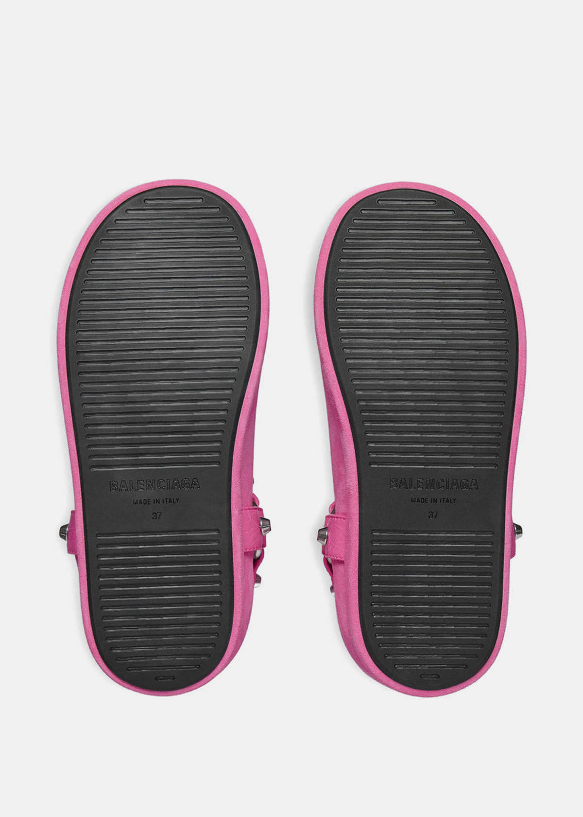 Balenciaga Alaska Soft Bootie Boots - Dark Pink/Silver - Image 4 of 4