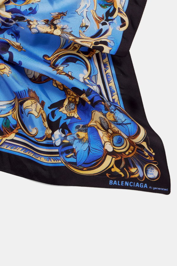 Balenciaga Ai Scarf - Royal Gold