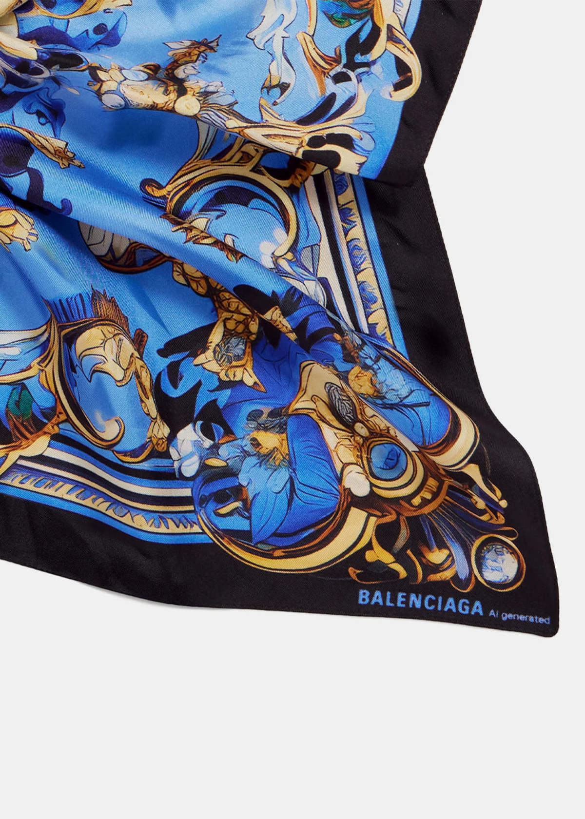 Balenciaga Ai Scarf - Royal Gold - Image 2 of 2