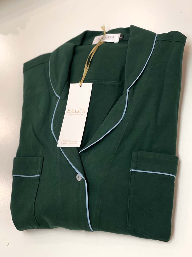 Salua Lingerie Classic Luxury Sleep Shirt in Brushed Pima Cotton Nightshirt