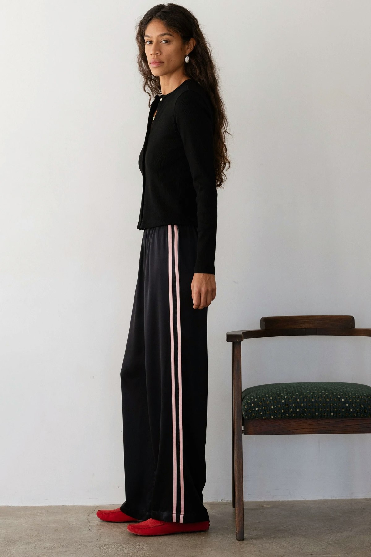 Donni. The Silk Stripe Simple Pant - Image 2 of 4