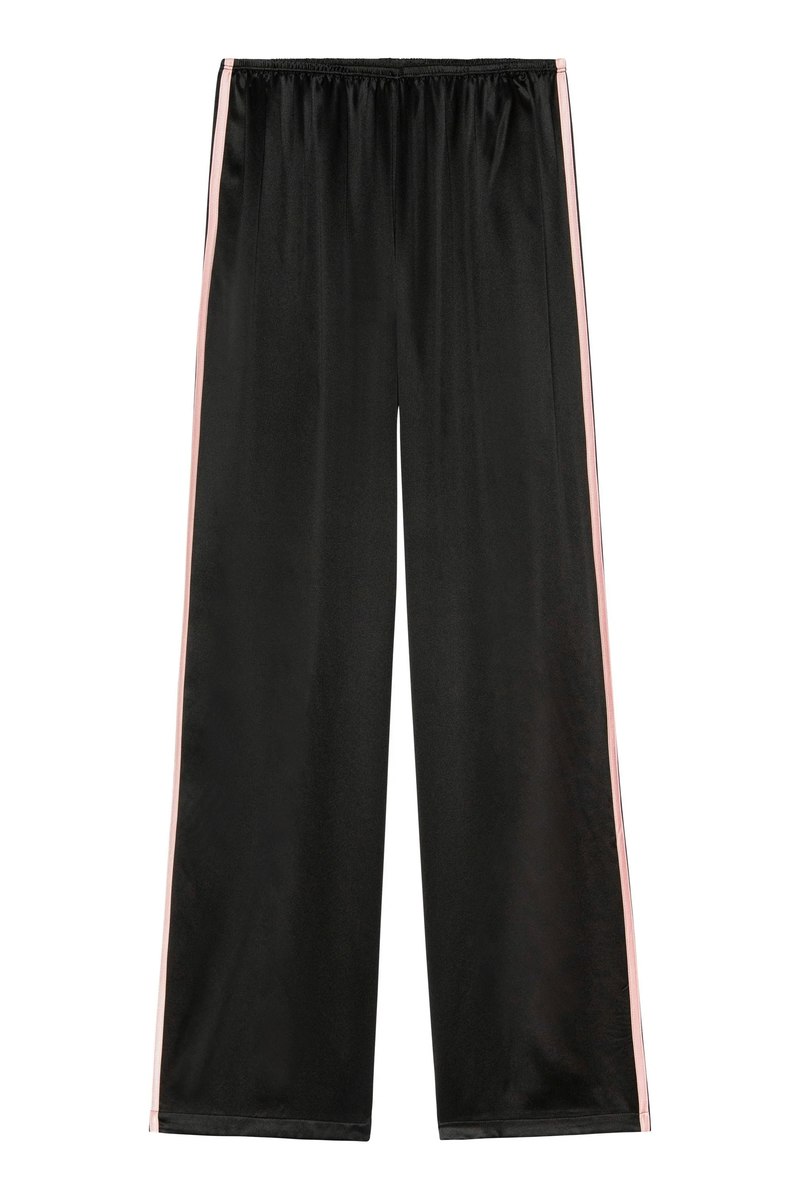 Donni. The Silk Stripe Simple Pant