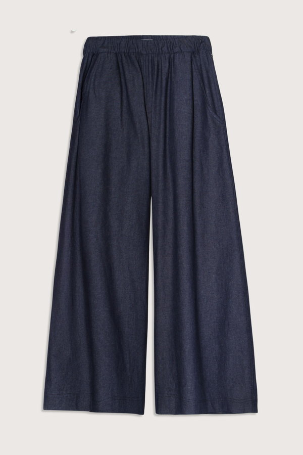 Aquarius Cocktail Connor Denim Elastic Waist Pant - Dark Denim