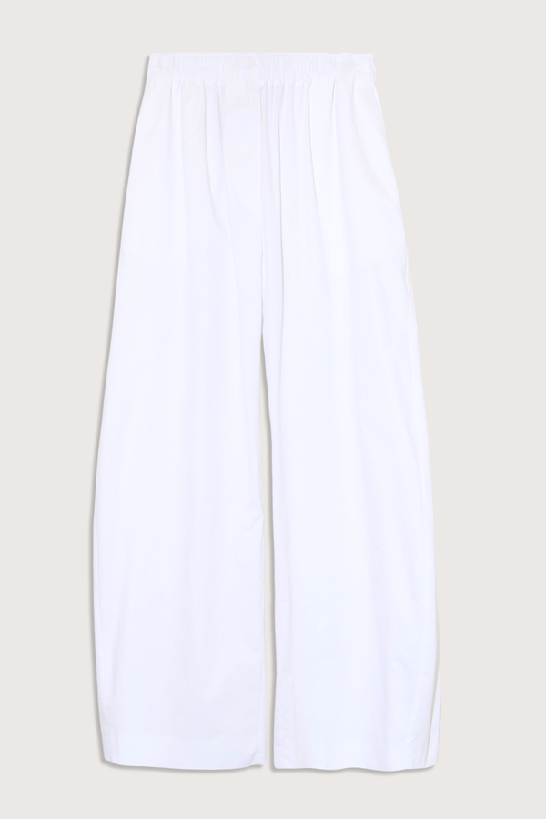 THE LATEST Dora Short Poplin Pant - White THE LATEST Dora Short Poplin Pant - White
