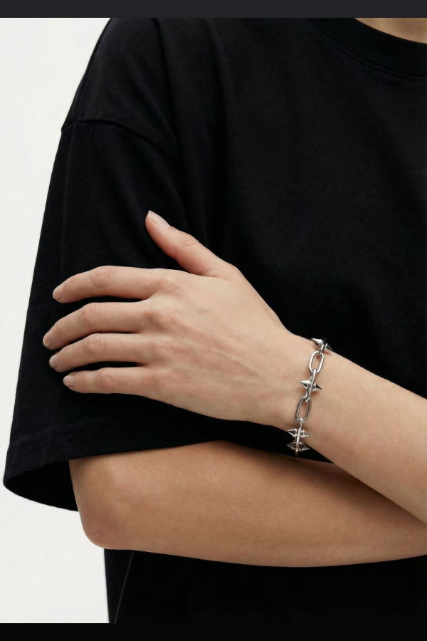 llayers Spike Bracelet - Silver