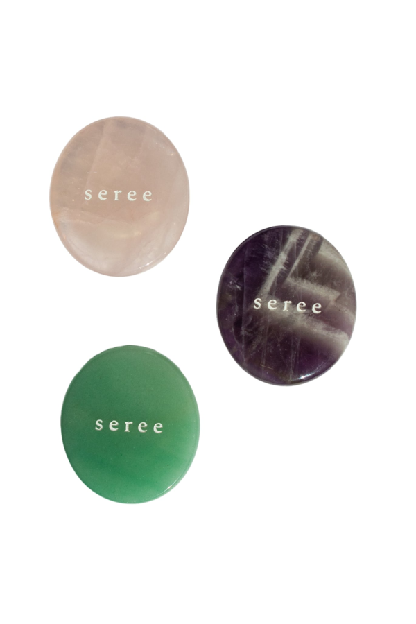 seree Jade Stone Pop Grip in Pebble