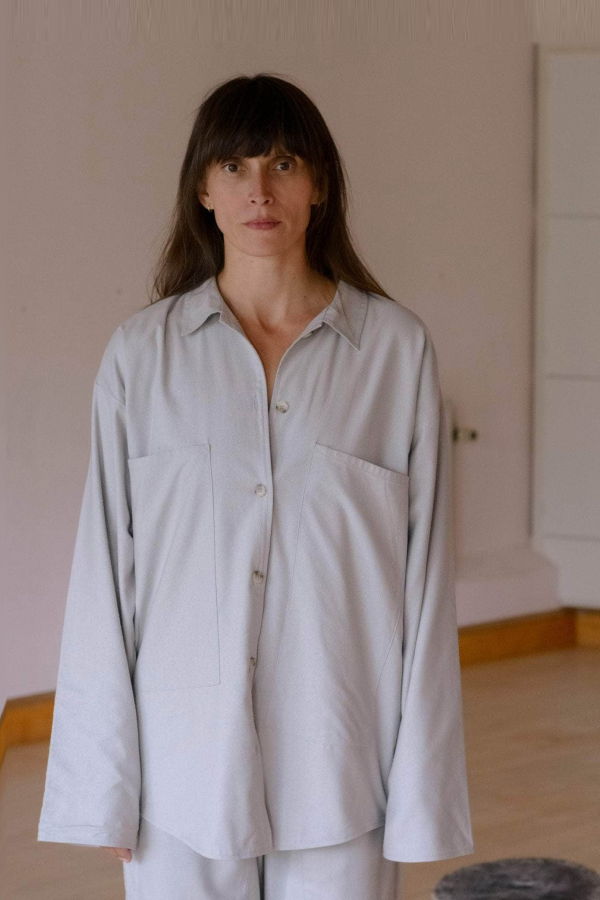 Baserange Gren Overshirt - Prun Grey