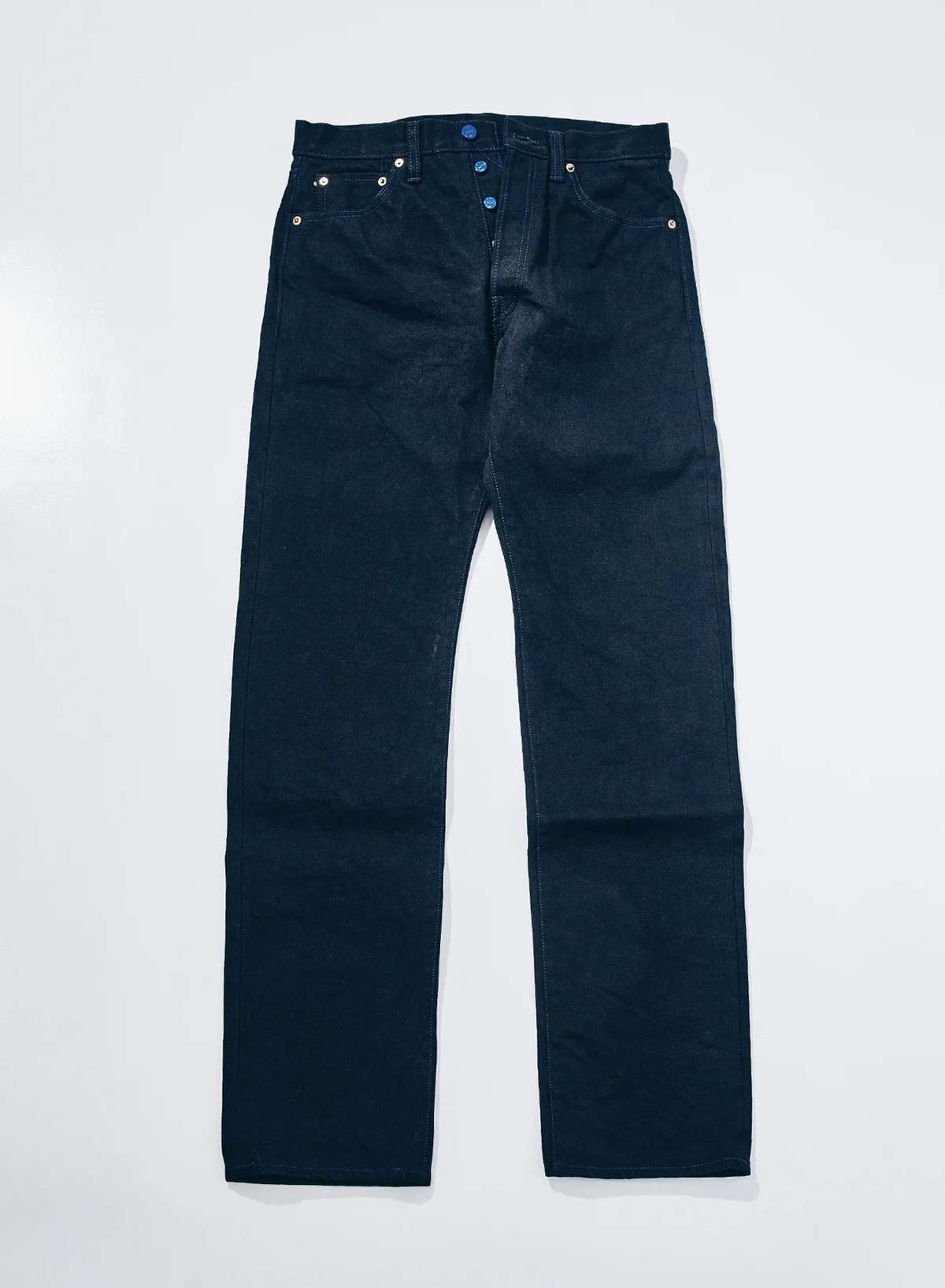 SAMURAI JEANS Aoki Tachikage 15oz Black-on-Blue Regular Straight Jeans - Image 2 of 12