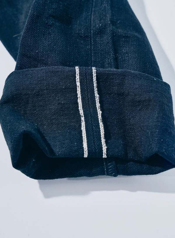 SAMURAI JEANS Aoki Tachikage 15oz Black-on-Blue Regular Straight Jeans