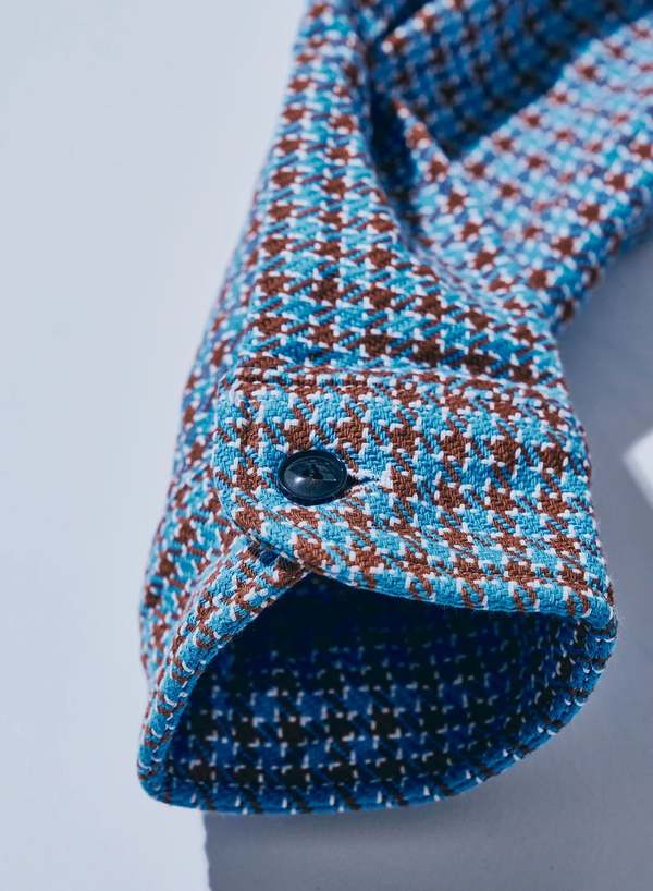 SAMURAI JEANS Cheese Indigo Heavy Flannel Work Shirt