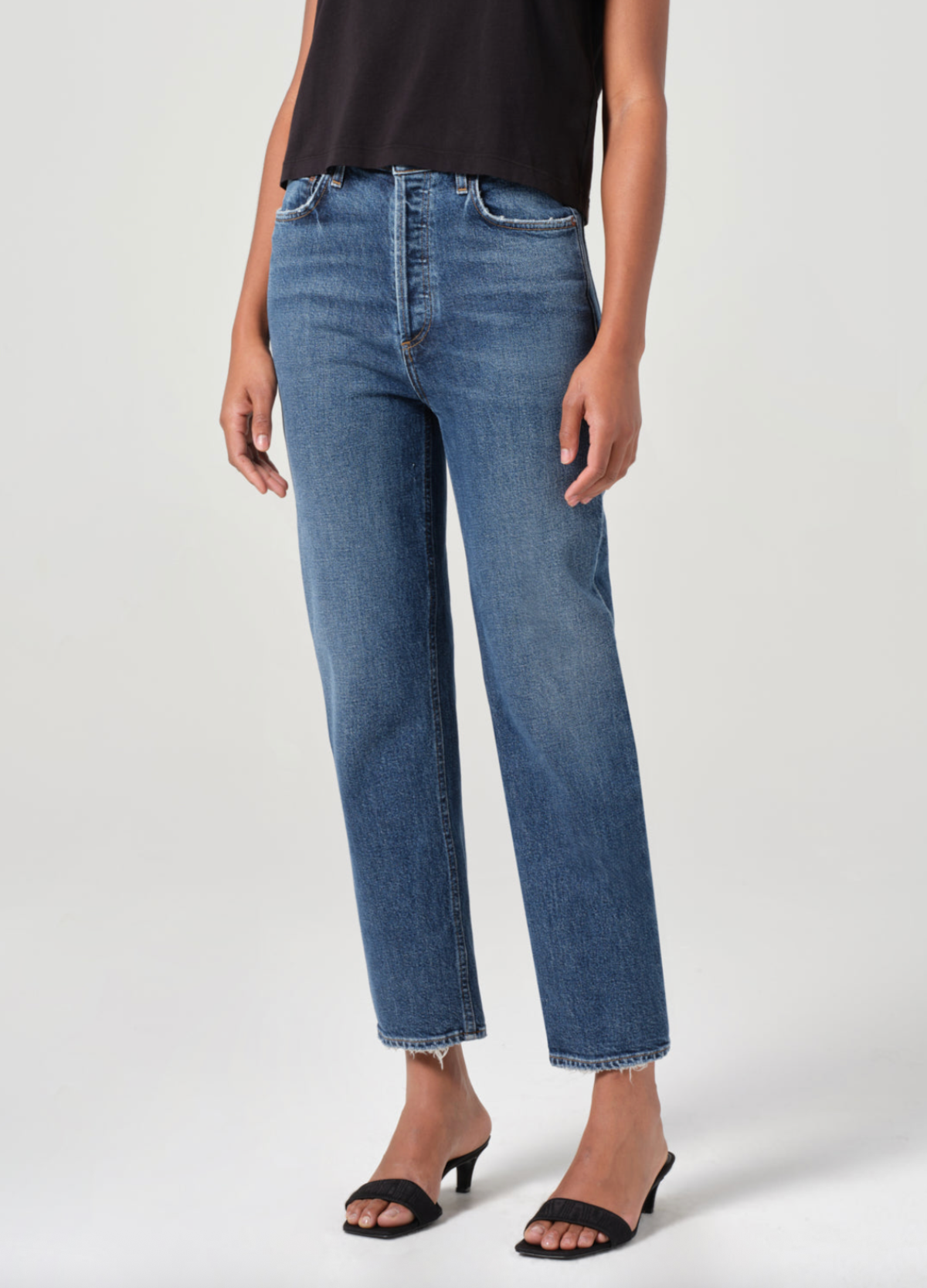 AGOLDE 90's Pinch Waist Crop Jeans - Image 1 of 6