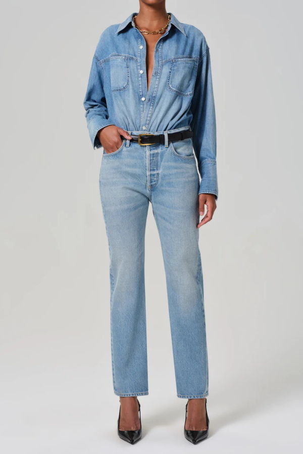 Citizens of Humanity Blaine High Rise Straight Jeans