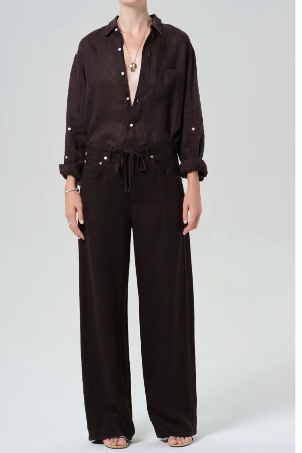 Citizens of Humanity Brynn Drawstring Linen Trouser