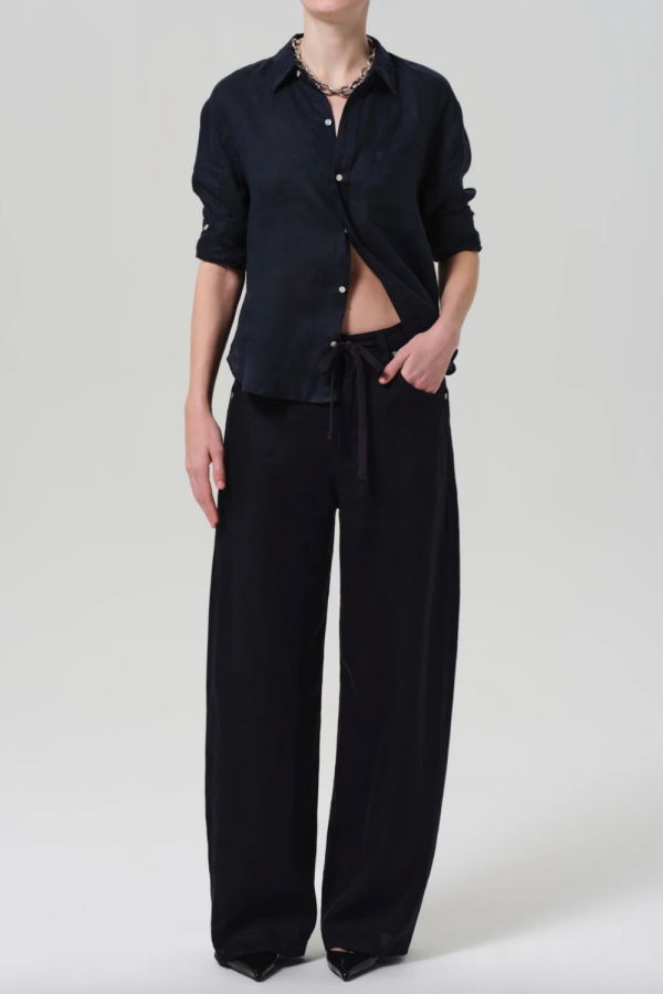 Citizens of Humanity Brynn Drawstring Linen Trouser