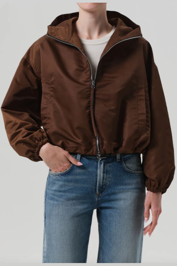 Citizens of Humanity Cropped Nylon Windbreaker