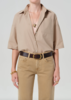 Citizens of Humanity Frances Cropped Cape Button Up Top - Thumbnail 1