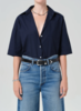 Citizens of Humanity Frances Cropped Cape Button Up Top - Thumbnail 1